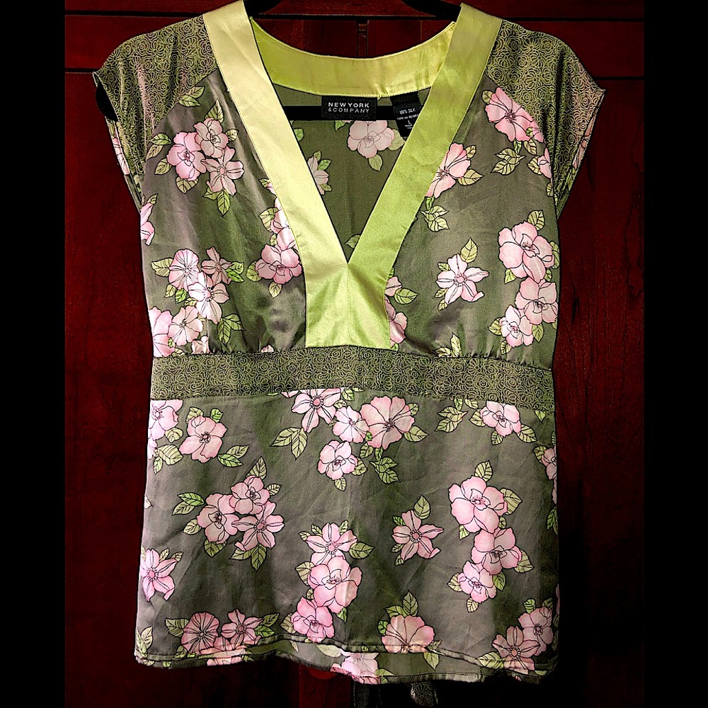 Large washable silk top from NY&CO